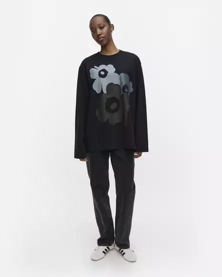 Marimekko Kioski Biitti Unikko Placement Trikoopaita - Trikoopaidat ja Collegepaidat - 096199-988 - 2