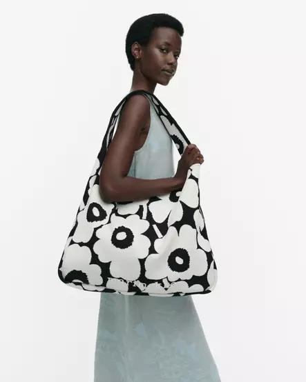 Marimekko Knitted Bag Large Unikko Olkalaukku - Olkalaukut - 6411255016618 - 2