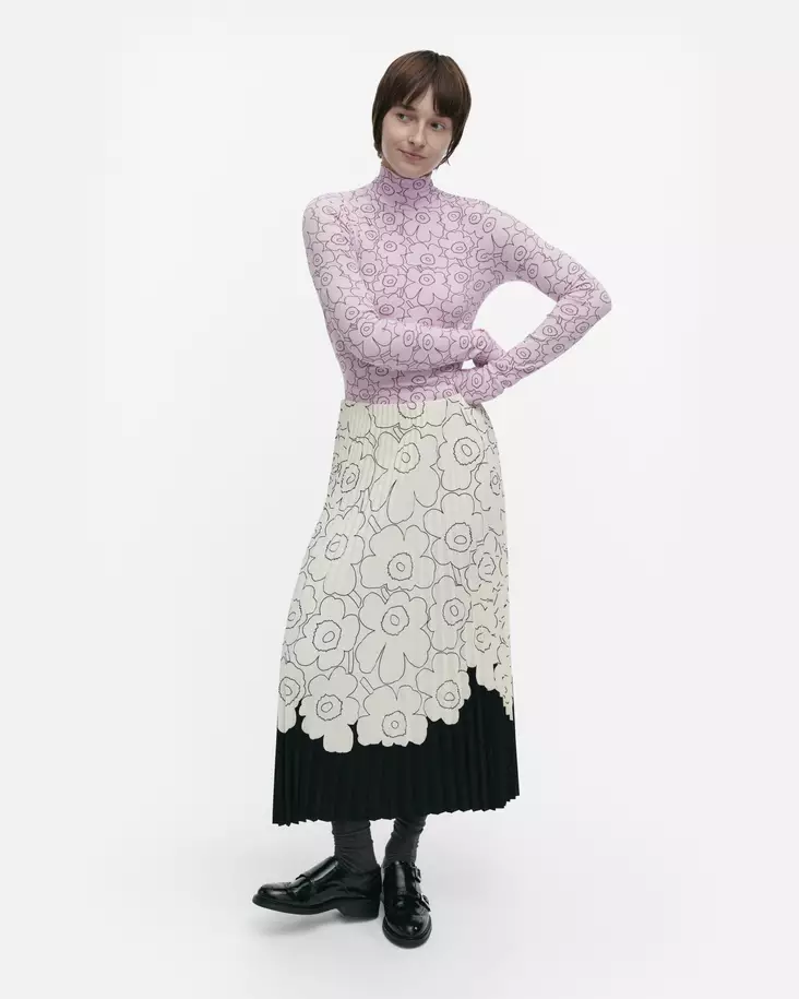 Marimekko Solmia Piirto Unikko Poolopaita - Trikoopaidat ja Collegepaidat - 094480-338 - 1