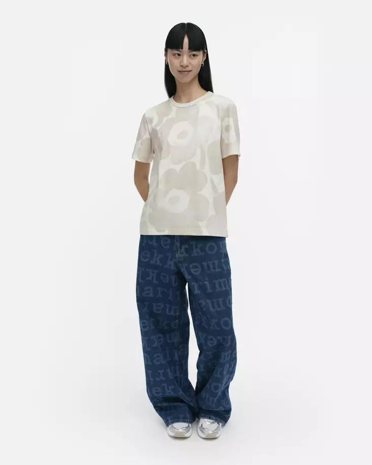 Marimekko Kioski Erna Akvarelli Unikko T-Paita - Trikoopaidat ja Collegepaidat - 094537-118 - 1