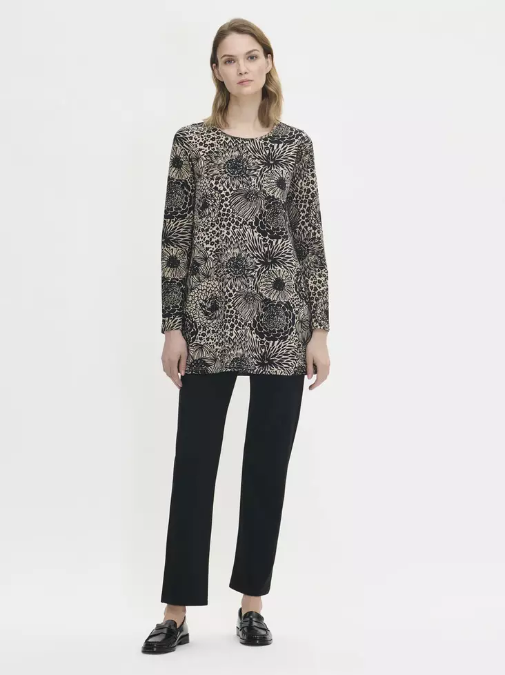 Nanso Huvi Kukkakuvioinen Trikootunika - Trikootunikat ja Collegetunikat - 25428988-9308 - 1