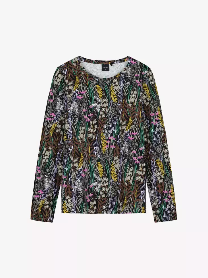 Nanso Kuutamo Kuosillinen Puuvillatrikoo Pusero - Trikoopaidat ja Collegepaidat - 25429015-1688 - 1