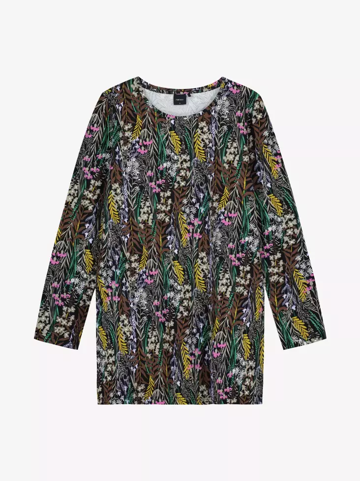 Nanso Kuutamo Kuosillinen Puuvillatrikoo Tunika - Trikootunikat ja Collegetunikat - 25429016-1688 - 1