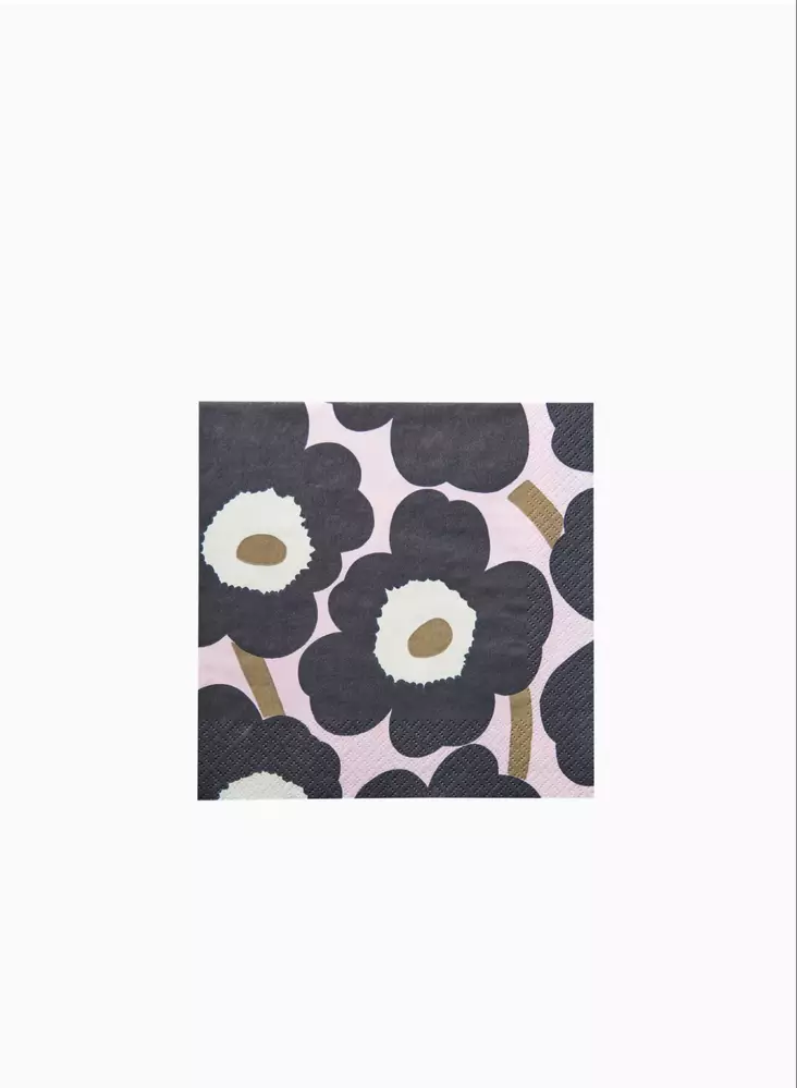 Marimekko Unikko Lautasliina 24x24 cm | 20kpl - Marimekko Servetit - 6411632140738 - 1