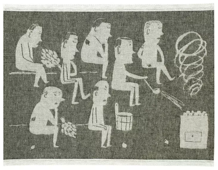 LAPUAN KANKURIT Miesten Sauna Pefletti 46x60 cm - Saunatuotteet - 6417695611918 - 1