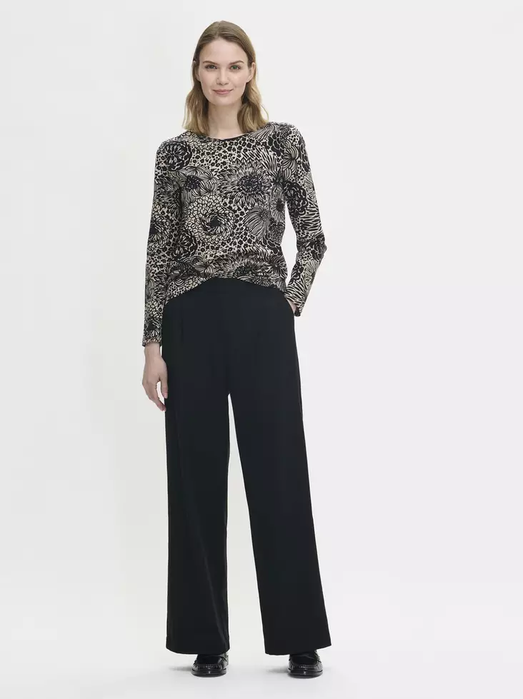 Nanso Huvi Kukkakuvioinen Trikoopusero - Trikoopaidat ja Collegepaidat - 25428987-9308 - 1