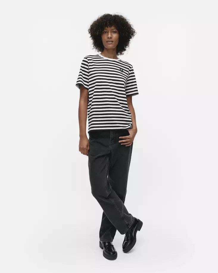 Mariemkko Kioski Tasaraita Unikko T-paita - Trikoopaidat ja Collegepaidat - 094084-068 - 1