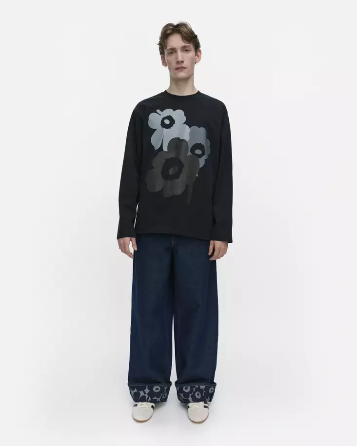 Marimekko Kioski Biitti Unikko Placement Trikoopaita - Trikoopaidat ja Collegepaidat - 096199-988 - 1
