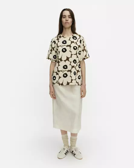 Marimekko Tunnit Unikko T-Paita - Trikoopaidat ja Collegepaidat - 095505-819 - 1