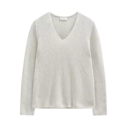 FREE/QUENT FQELLIS Puuvillaneulepaita V-pääntie - Neulepaidat, -tunikat, -mekot - 261208313-7049 - 1