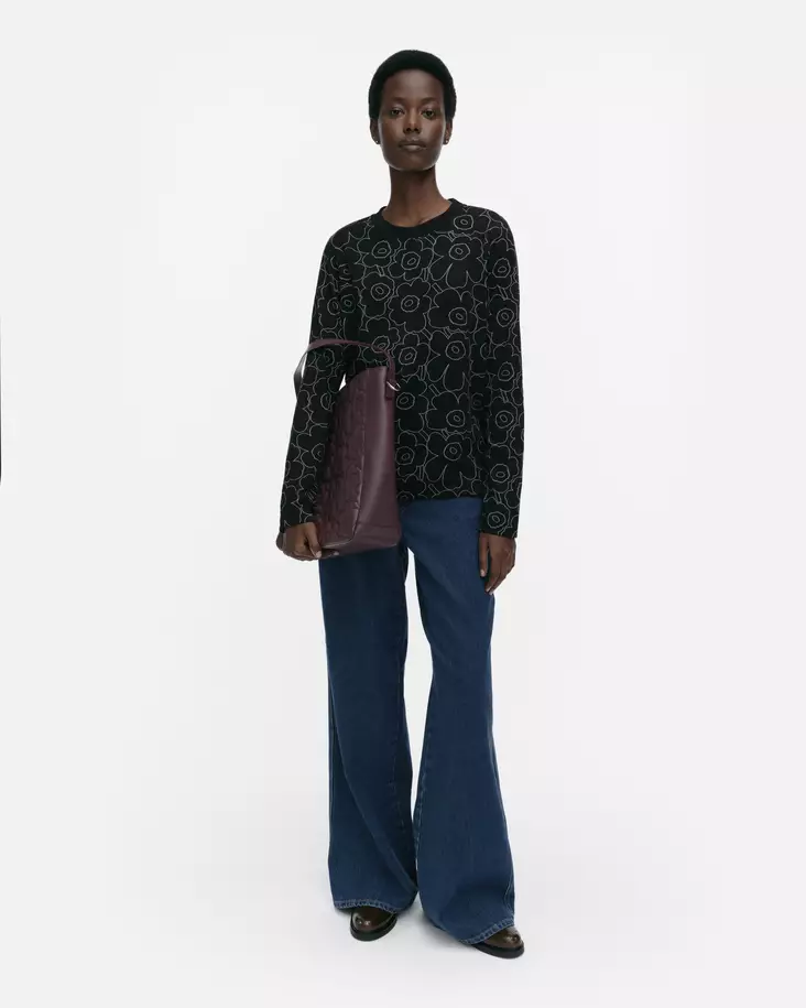 Marimekko Sekunti Piirto Unikko Trikoopaita - Trikoopaidat ja Collegepaidat - 094482-909 - 1