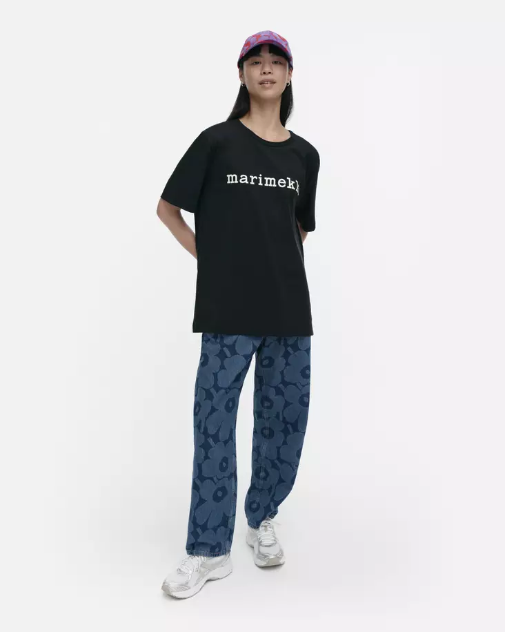 Marimekko Kioski Vihne Logo Placement T-Paita - Trikoopaidat ja Collegepaidat - 094564-919 - 1