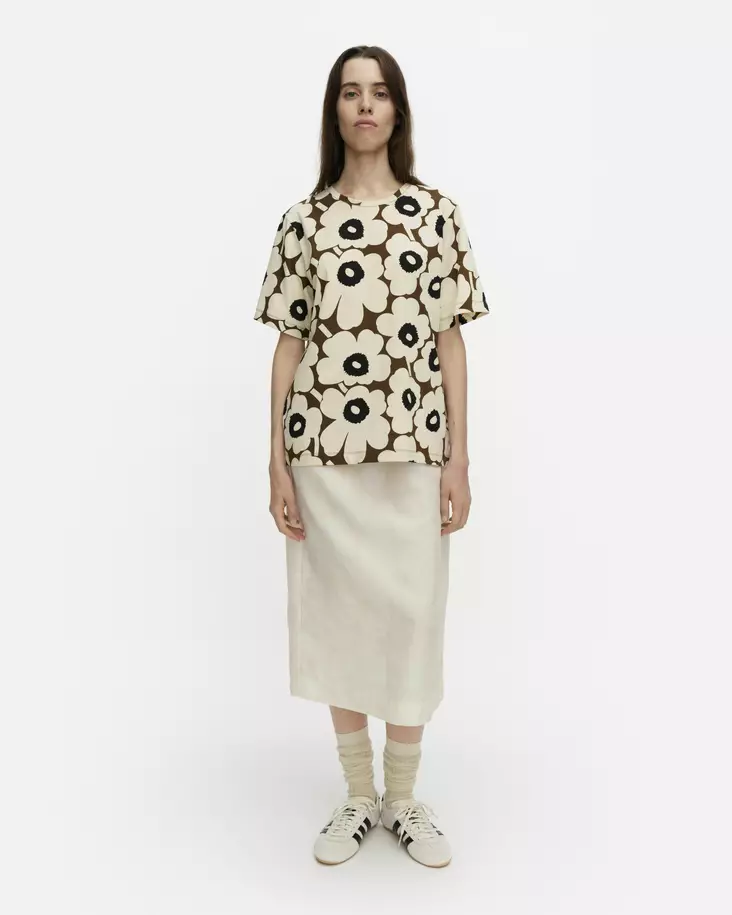 Marimekko Tunnit Unikko T-Paita - Trikoopaidat ja Collegepaidat - 095505-819 - 1