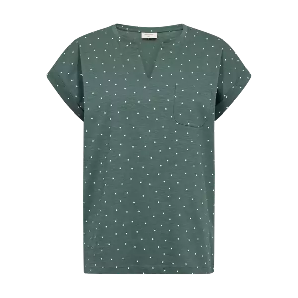 FREE/QUENT FQVIVA Kuosillinen Lyhythihainen Paita - Trikoopaidat ja Collegepaidat - 262207663-2229 - 1