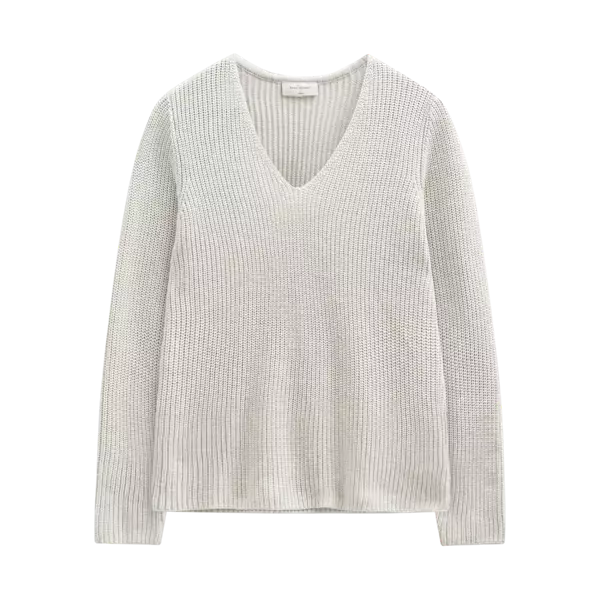 FREE/QUENT FQELLIS Puuvillaneulepaita V-pääntie - Neulepaidat, -tunikat, -mekot - 261208313-7049 - 1