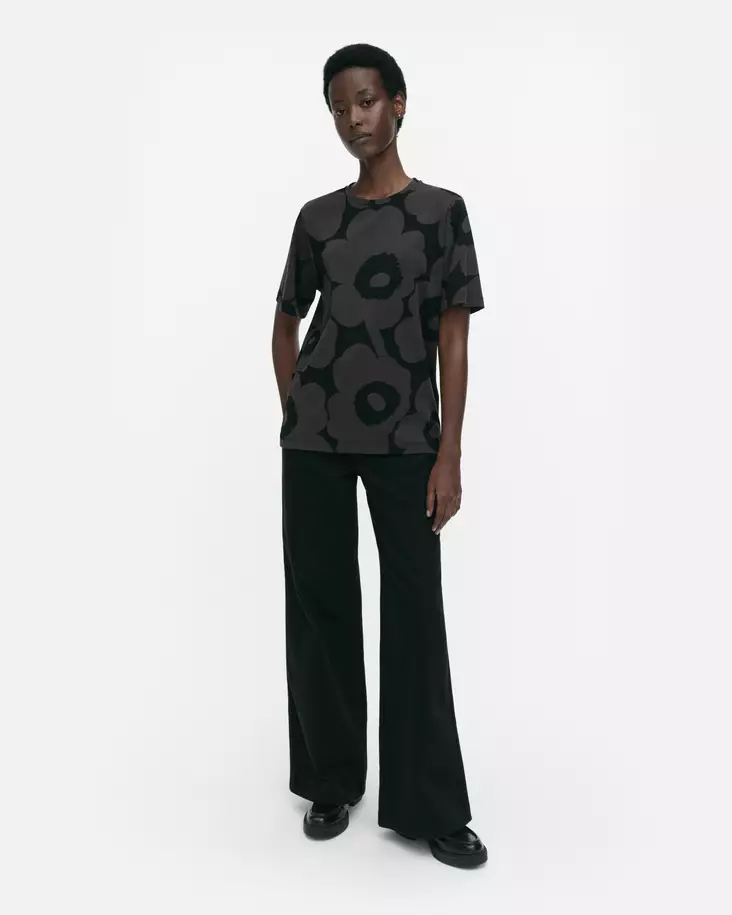 Marimekko Tunnit Unikko T-Paita - Trikoopaidat ja Collegepaidat - 094695-999 - 1