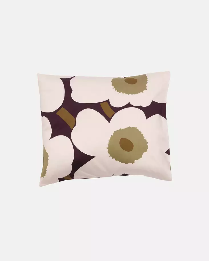 Marimekko Unikko Satiini Tyynyliina 80x80 cm - Marimekko Pussilakanat ja tyynyliinat - 6411255134879 - 1