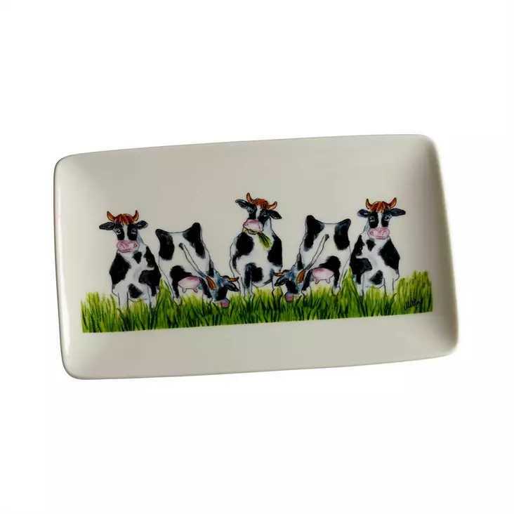 NÄÄSGRÄNSGÅRDEN Lautanen Lehmät 21x13 cm - Astiat - 7340024019279 - 1