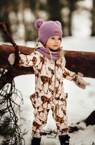 Metsola Baby Beanie 2 Pom Pom Oranssi 