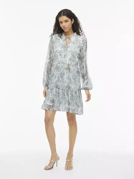 VILA VIFALIA Pitkähihainen Lyhyt Mekko - Kangasmekot - 26114112647ALLBOA - 1