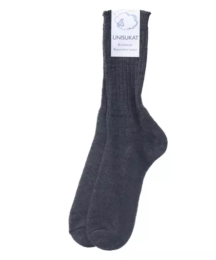 Kotimaiset Kiristämättömät Unisukat - Villasukat - UNISUKATHARMAA - 1