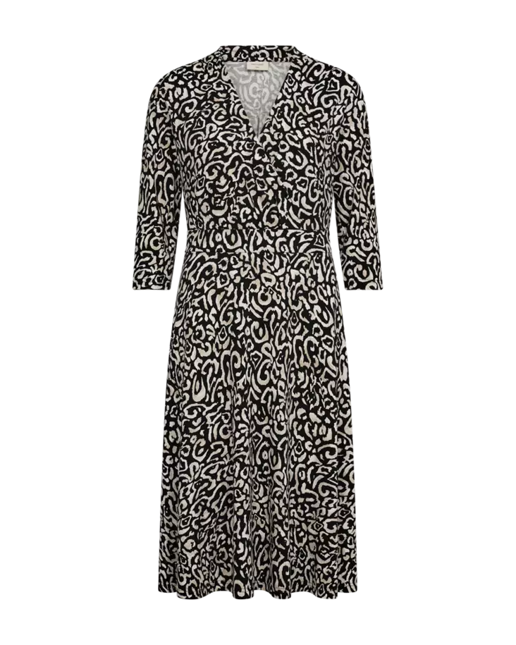 Anne Kuosillinen Mekko - Trikoomekot ja Collegemekot - 243205055BLACKSTA - 1