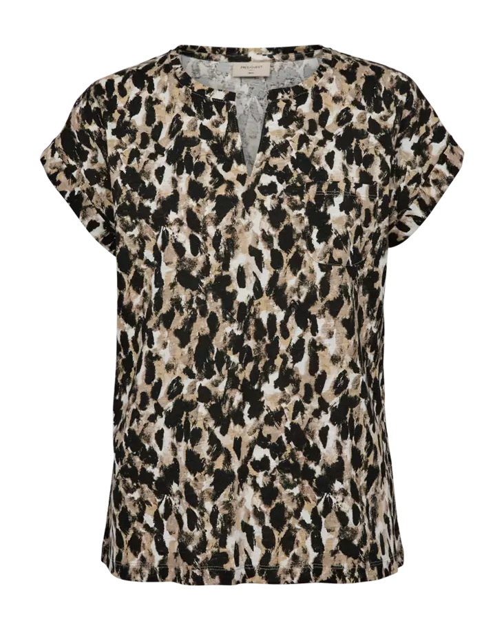 FREE/QUENT Viva Kuosillinen Lyhythihainen Paita - Trikoopaidat ja Collegepaidat - 252205752SIMPLYTA - 1