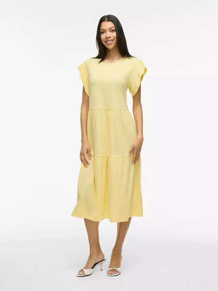 VILA Summer Lyhythihainen Midimekko - Trikoomekot ja Collegemekot - NOS14087542PALEBA - 1