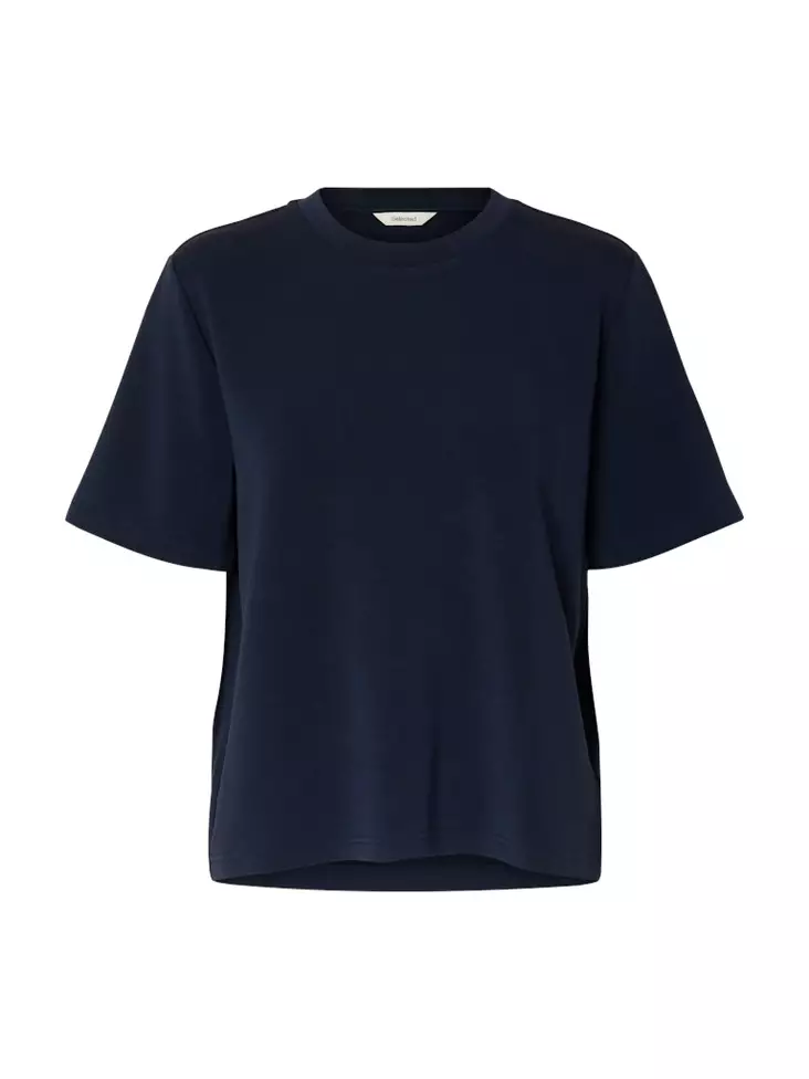 SELECTED FEMME Tenny Pyöreäpäänteinen T-paita - Trikoopaidat ja Collegepaidat - NOS16099930DARKSA - 1