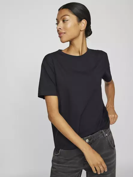 VILA VINORA Pyöreäpäänteinen T-paita - Trikoopaidat ja Collegepaidat - NOS14103448BLACKB - 2