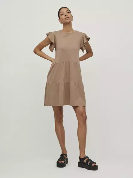 VILA Summer Lyhythihainen Minimekko - Trikoomekot ja Collegemekot - 25314059946PORTAB - 1