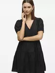 VILA Prisilla Lyhythihainen Lyhyt Mekko - Kangasmekot - 25314086279BLACKB - 5