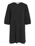 VILA Crona Pyöreäpääntienen Mekko - Trikoomekot ja Collegemekot - 25614111114BLACKB - 1