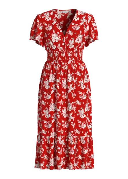 VILA VIMATTHILDE Lyhythihainen Maksimekko - Kangasmekot - 26314118274MARSRE - 1