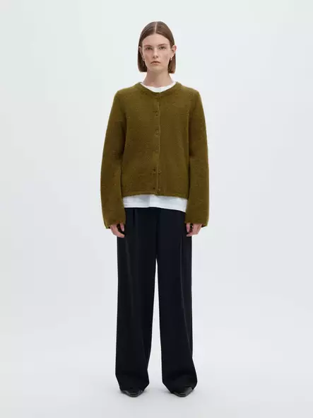 SELECTED WOMEN SLWLulu Napitettava Alpakka-Villaneuletakki - Neuletakit - NOS16098138FIRGRE - 1