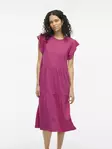 VILA Summer Lyhythihainen Midimekko - Trikoomekot ja Collegemekot - NOS14087542RASPBE - 5