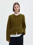 SELECTED WOMEN SLWLulu Napitettava Alpakka-Villaneuletakki - Neuletakit - NOS16098138FIRGRE - 3