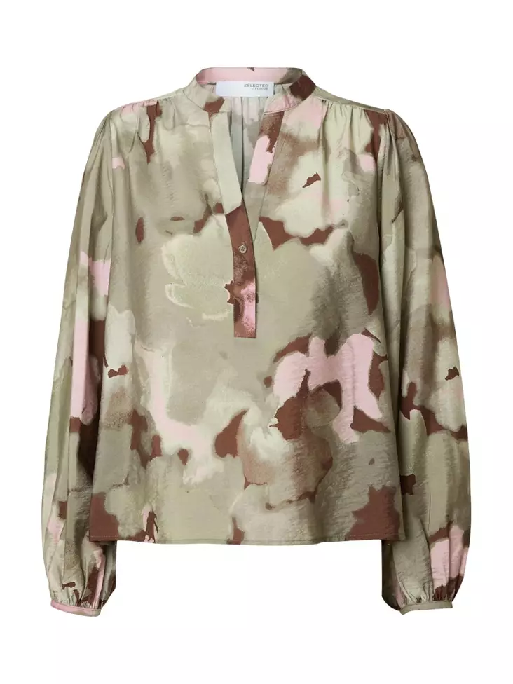 SELECTED FEMME Mariette Pitkähihainen Viskoosipusero - Kangaspaidat - 25416092374VETIVE - 1