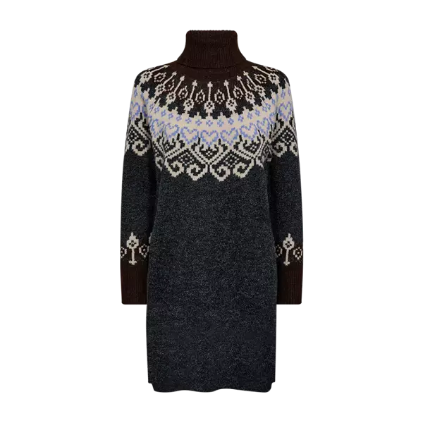 FREE/QUENT Merla Korkeakauluksinen Neulemekko - Neulepaidat, -tunikat, -mekot - 254206761SALUTEME - 1