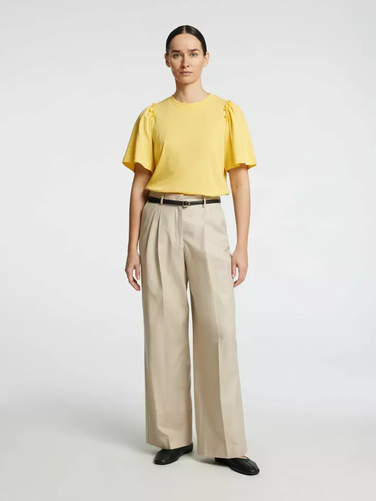 SELECTED FEMME Penelope Lyhyhihainen Puuvillapaita - Trikoopaidat ja Collegepaidat - NOS16093306SUNDRE - 1