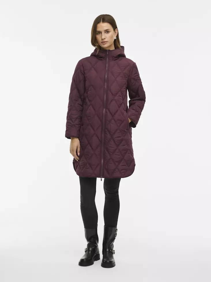 VILA Quila Tikattu Hupullinen Vetoketjullinen Takki - Kevyttakit ja Liivit - 25314103390FIG - 1