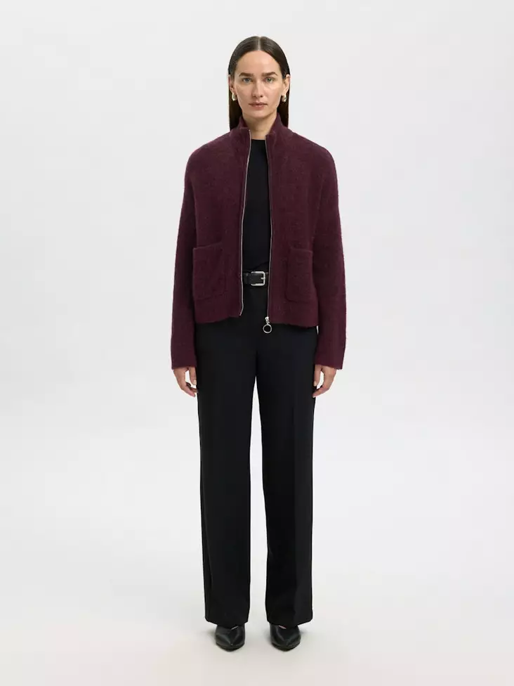 SELECTED FEMME Sia Vetoketjullinen Neuletakki - Neuletakit - NOS16091220FIG - 1