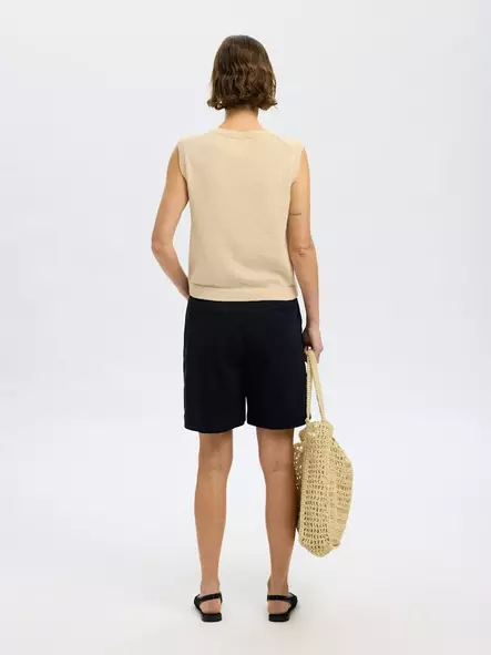 SELECTED FEMME Alma Puuvillaneuleliivi - Neulepaidat, -tunikat, -mekot - 25316097489BIRCH - 2