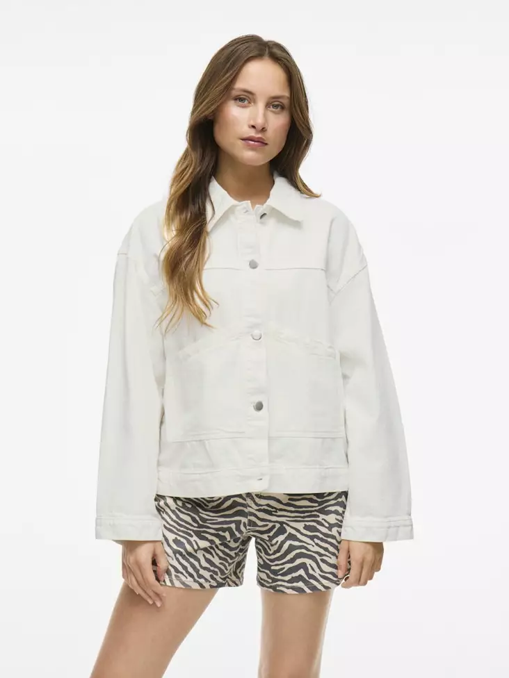 VILA Pal Napitettava Farkkutakki - Farkkutakit - 25314105528SNOWWH - 1