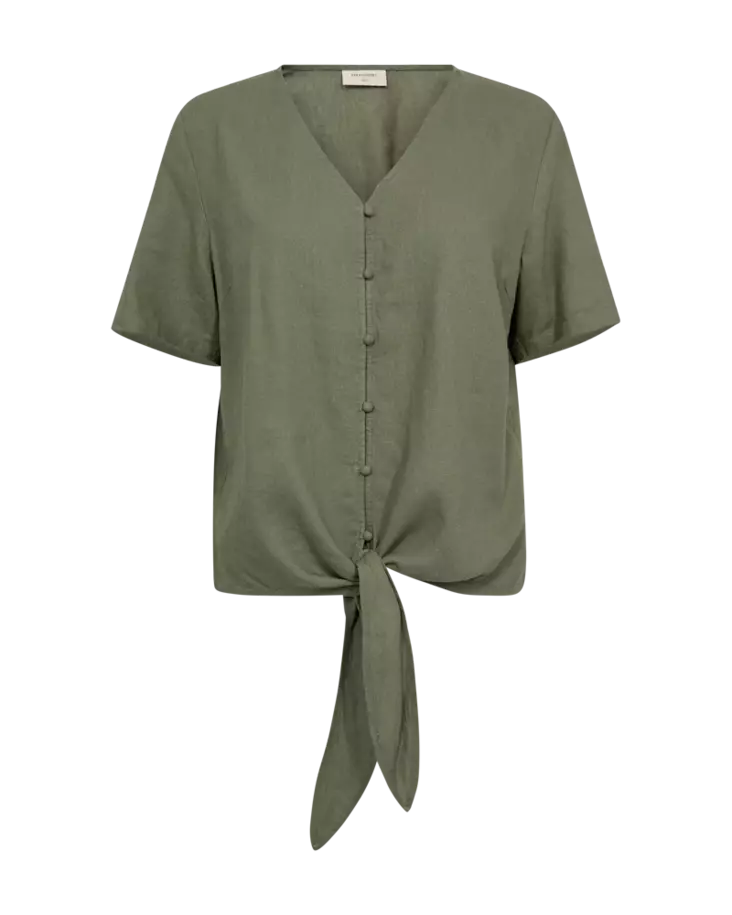 FREE/QUENT Lava Solmittava Pellava Viskoosi Pusero - Kangaspaidat - NOS204238DEEPLICH - 1