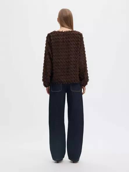 SELECTED WOMEN SLWMyla PuhvihihainenJacquard-pusero - Kangaspaidat - 26416102248DELICI - 2