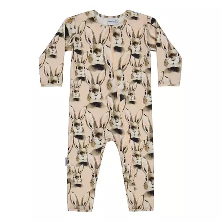 Metsola Bunny Pink Nightsuit - Yöasut ja Pyjamat - NOSNIGHTSUITBUNPI - 1