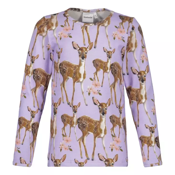 Metsola Cute Bambi Pitkähihainen Paita - Paidat - 253SHIRTLSBAMBILI - 1