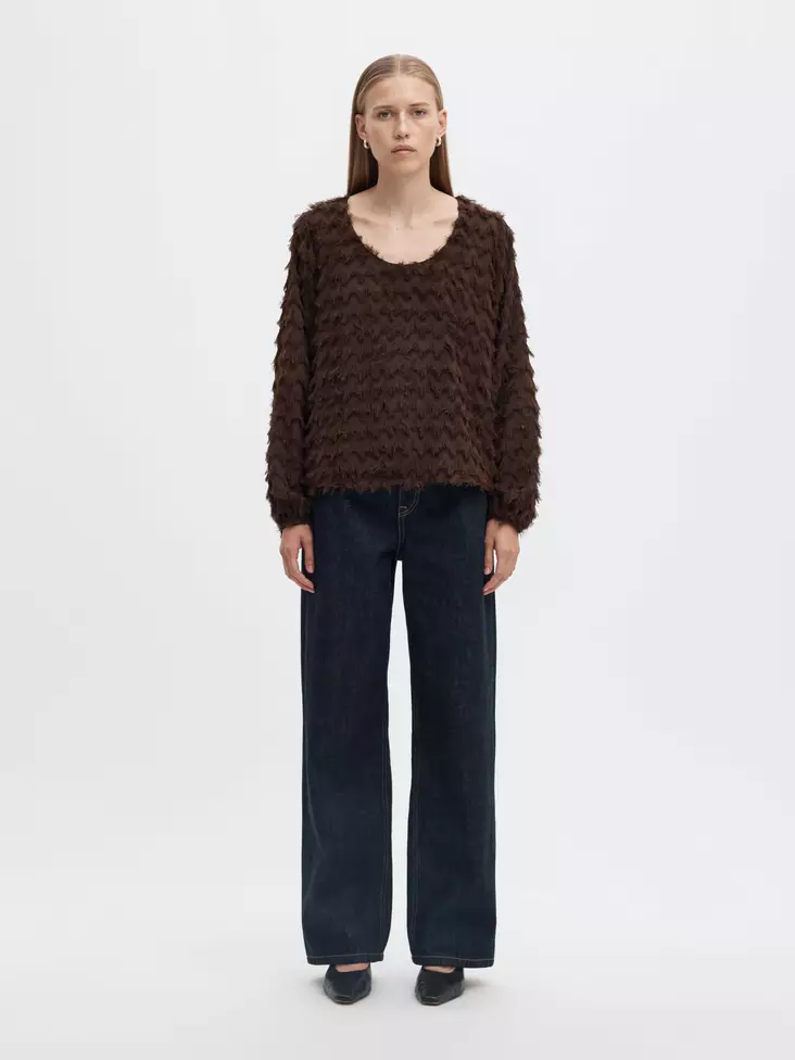 SELECTED WOMEN SLWMyla PuhvihihainenJacquard-pusero - Kangaspaidat - 26416102248DELICI - 1