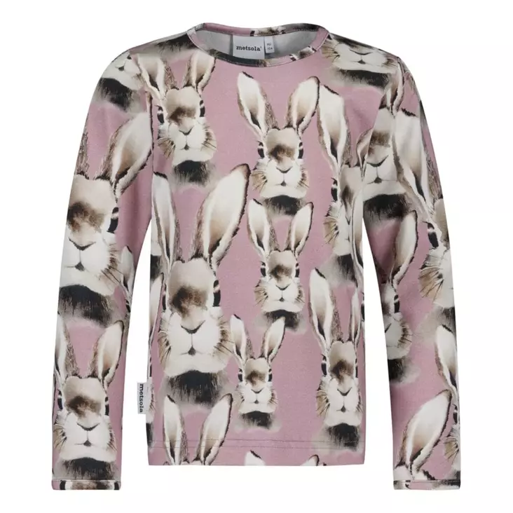 Metsola Bunny Frosty Pink Paita - Paidat - 265SHIRTLSBUNNYPI - 1